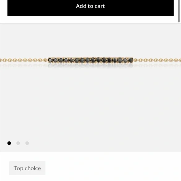 BLACK DIAMOND BRACELET IN GOLD